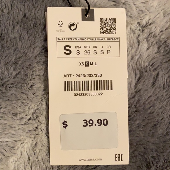 Zara Floral Pleated Bubble Top - Picture 4 of 4